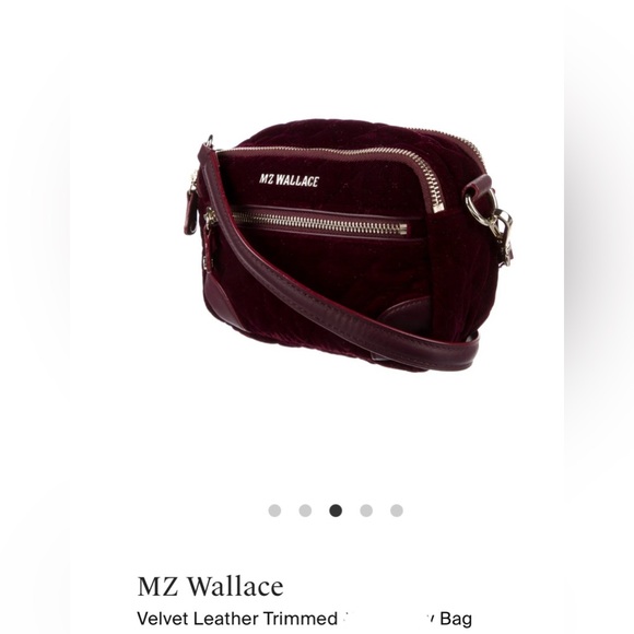 MZ Wallace Velvet Leather HandBag in Velvet - Picture 2 of 10